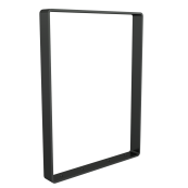 Leaning bracket made of flat steel | 70 x 70 mm | with chamfer to the inside | without cross bar | width: 600mm | hot-dip galvanized and coated DB 703